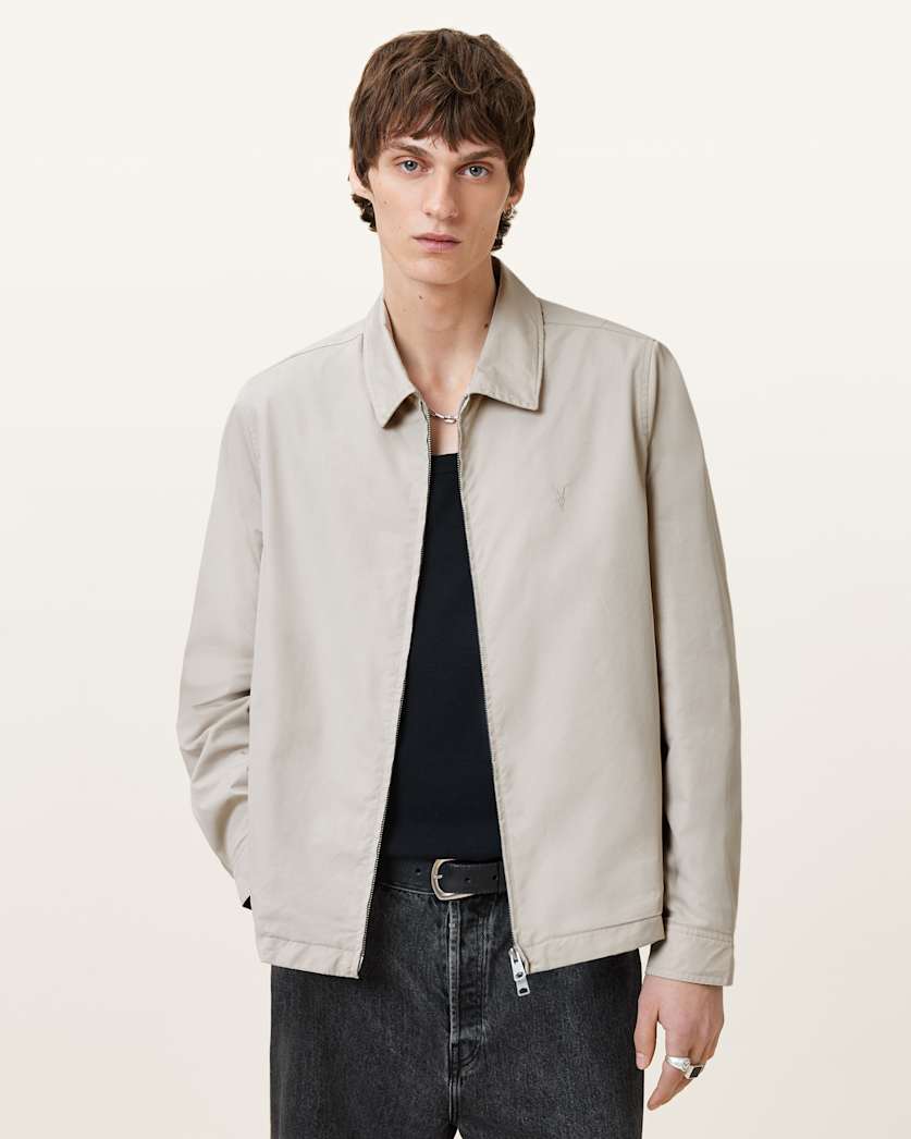 Trey Taupe Ramskull Pointed Collar Jacket