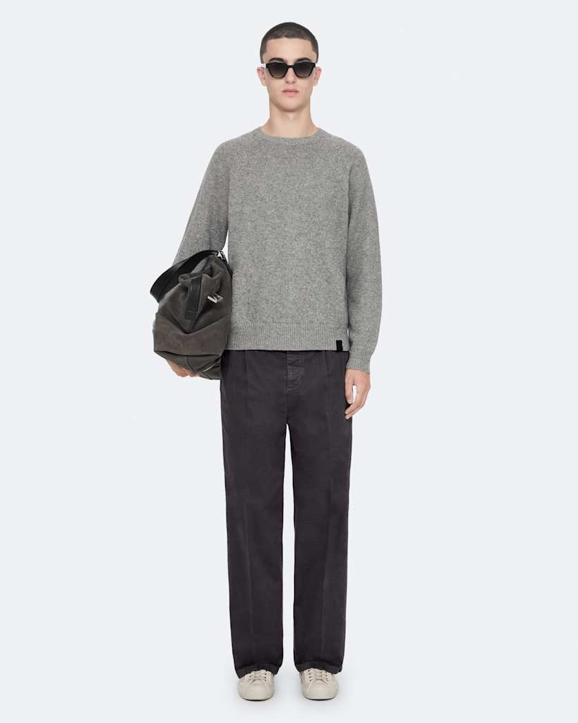 Stretch-cotton straight-leg chinos