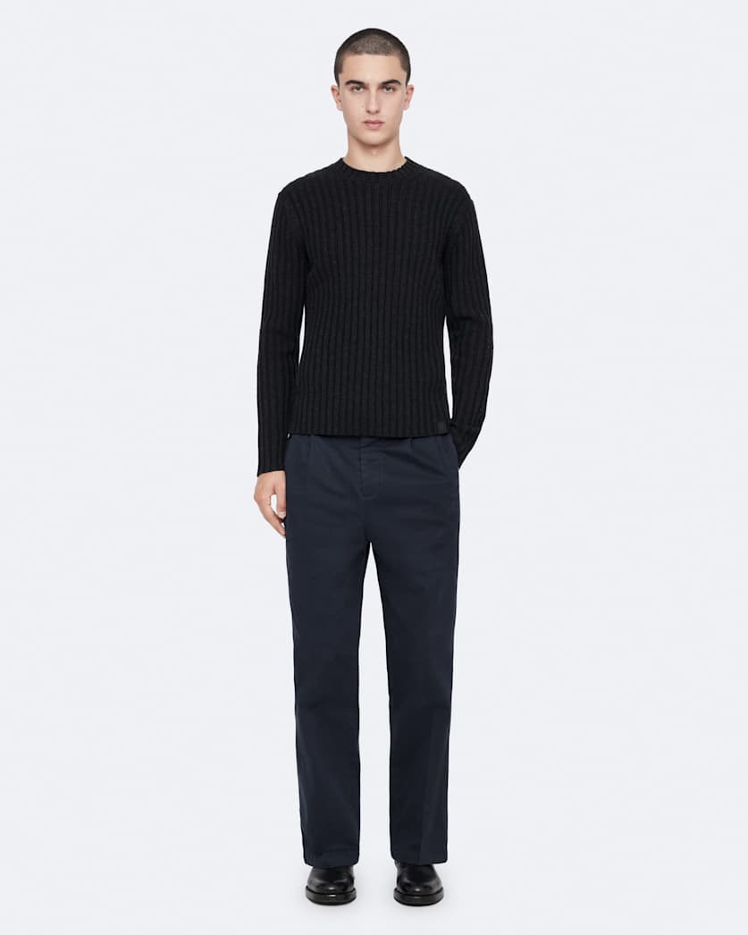 Aston straight fit double pleat chinos