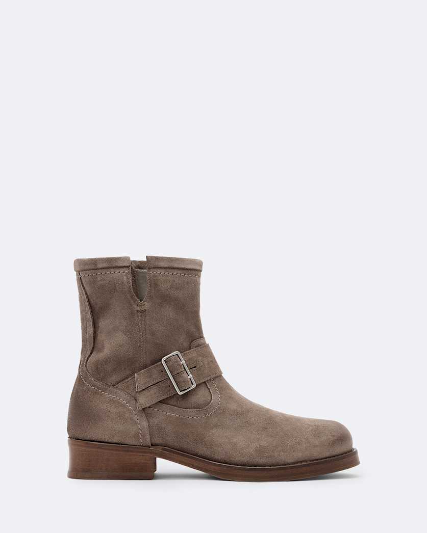 Bailey Suede Engineer Boots