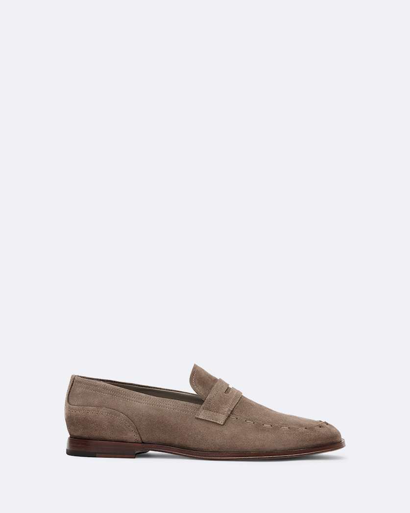 Jules Hand-Stitched Suede Loafers