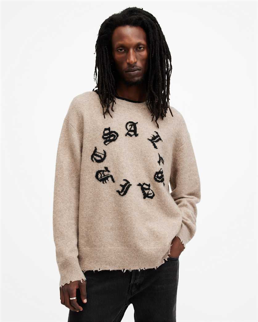 Scripture Gothic Jacquard Logo Jumper