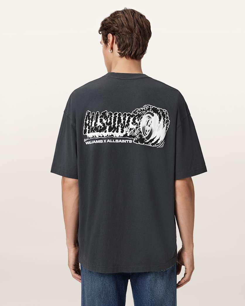 Williams X AllSaints Burnout Crew Neck T-Shirt