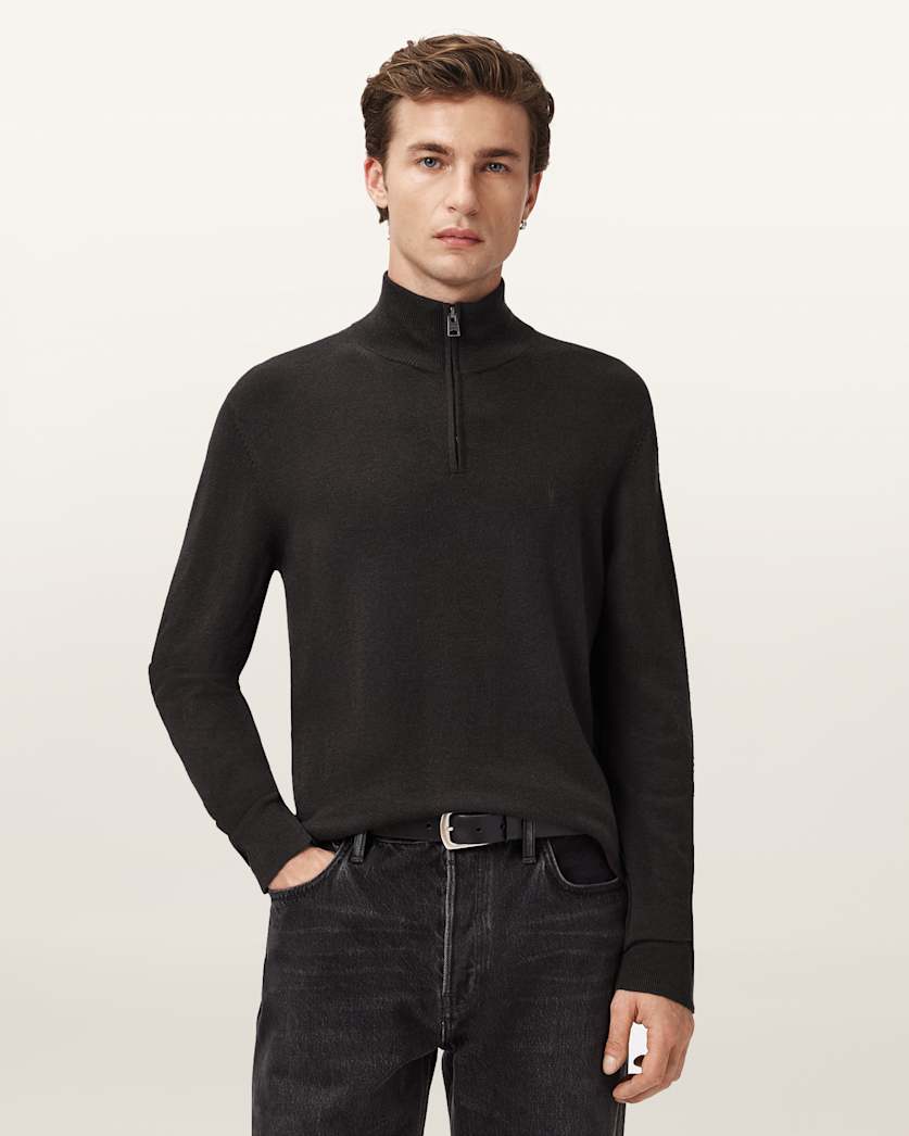 Kilburn Zip Funnel Neck Ramskull Jumper