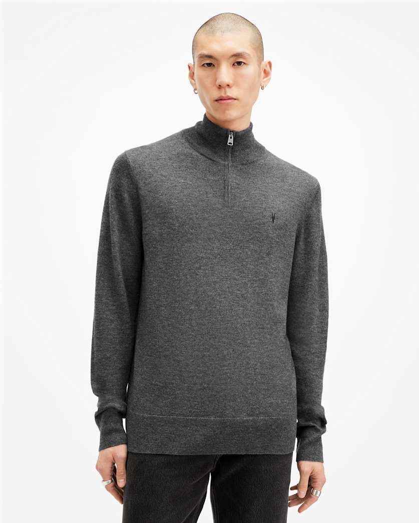 Kilburn Zip Funnel Neck Ramskull Jumper