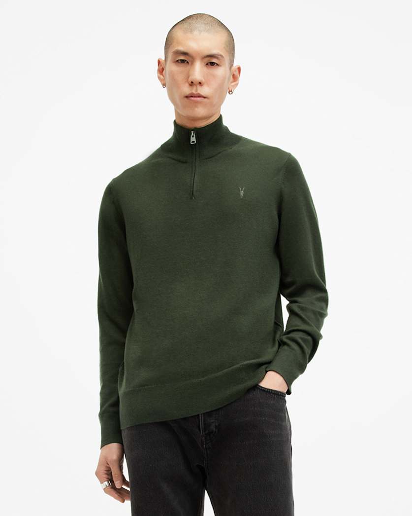 Kilburn Zip Funnel Neck Ramskull Jumper