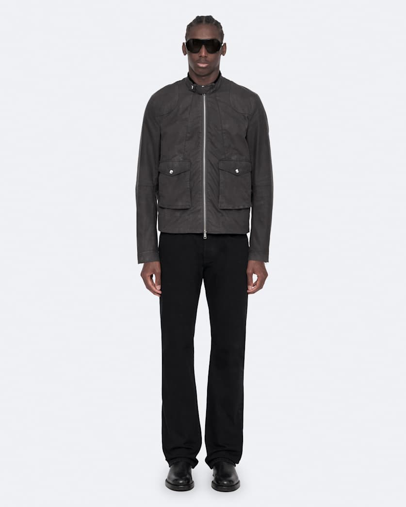 Kirk Waxed Cotton Racer Jacket