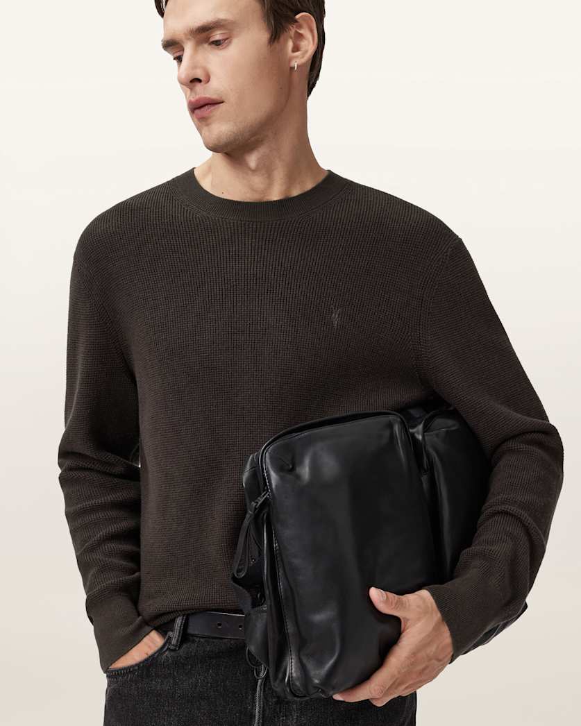 Aspen Waffle Crew Neck Jumper
