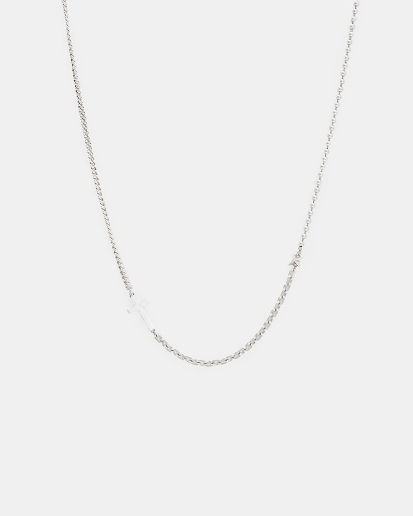 Layden Mixed Chain Cross Necklace