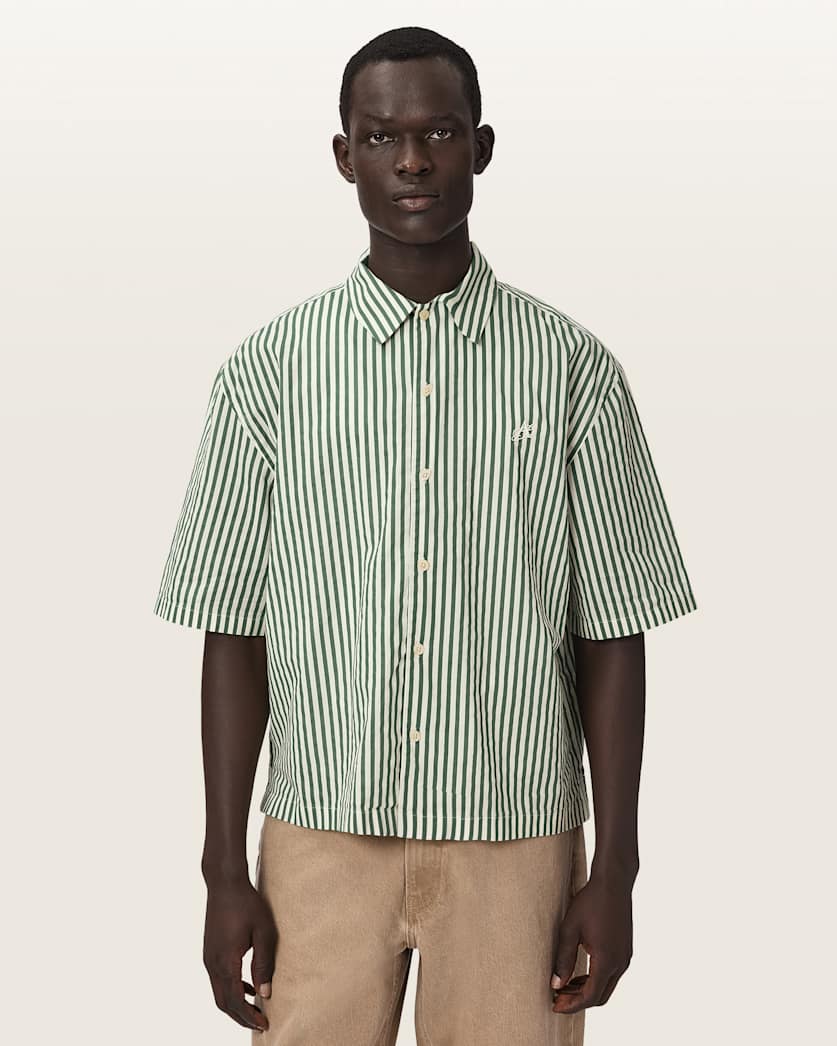 Chopin Boxy Short Sleeve Striped Shirt