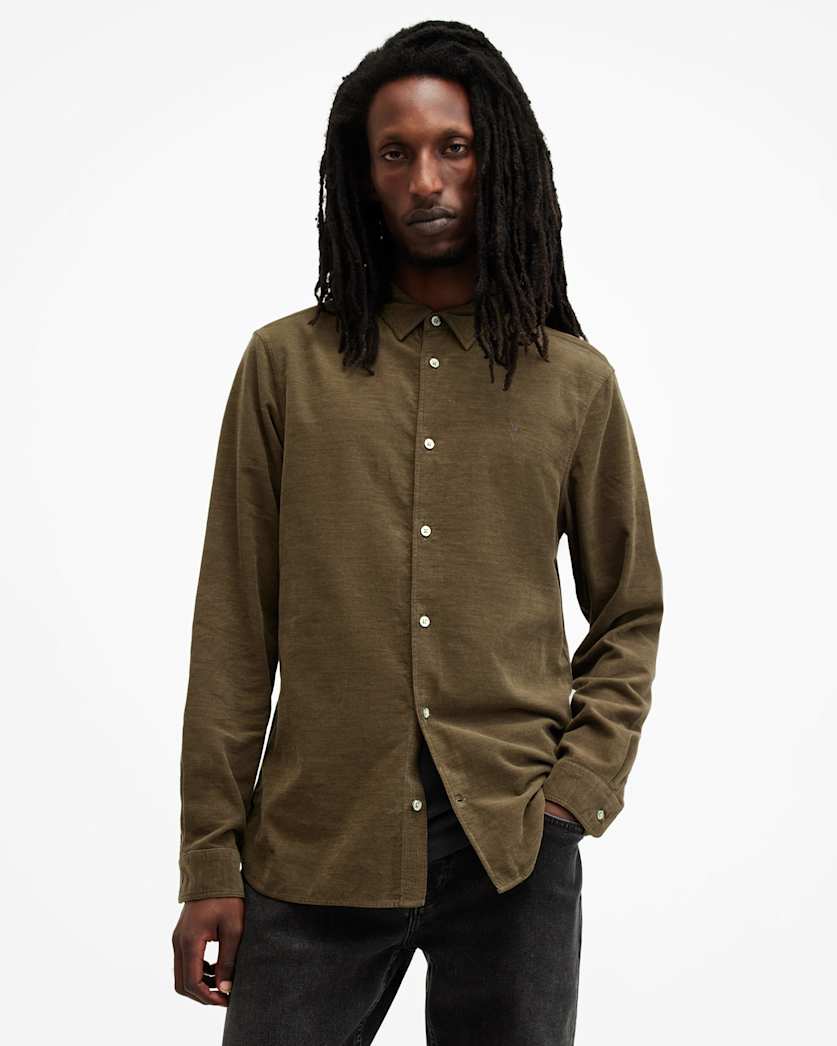 Birchwood Corduroy Slim Fit Ramskull Shirt