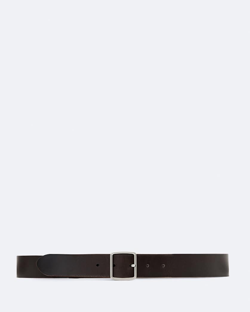 Miller Bar-Buckle Leather Belt