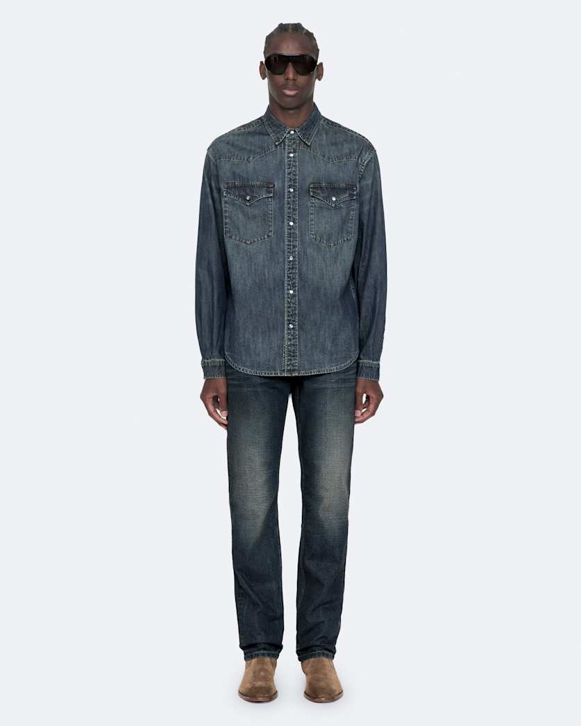 Denim Western shirt
