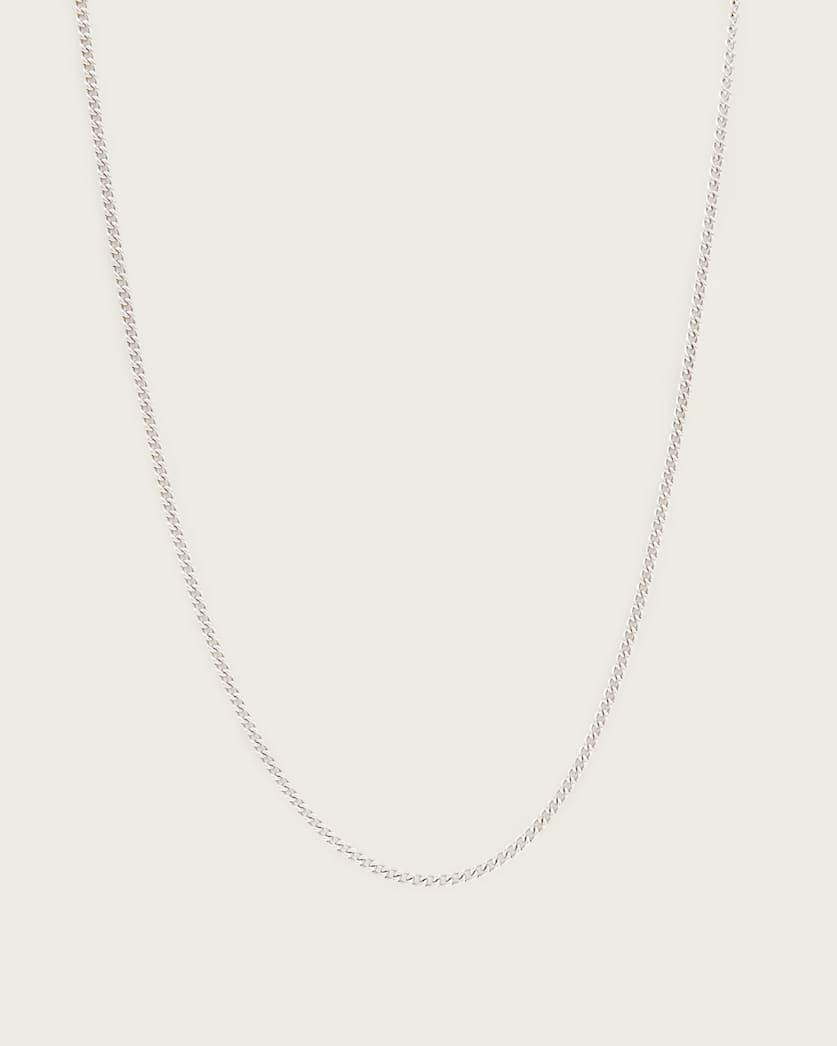 Curb Sterling Silver Chain Necklace