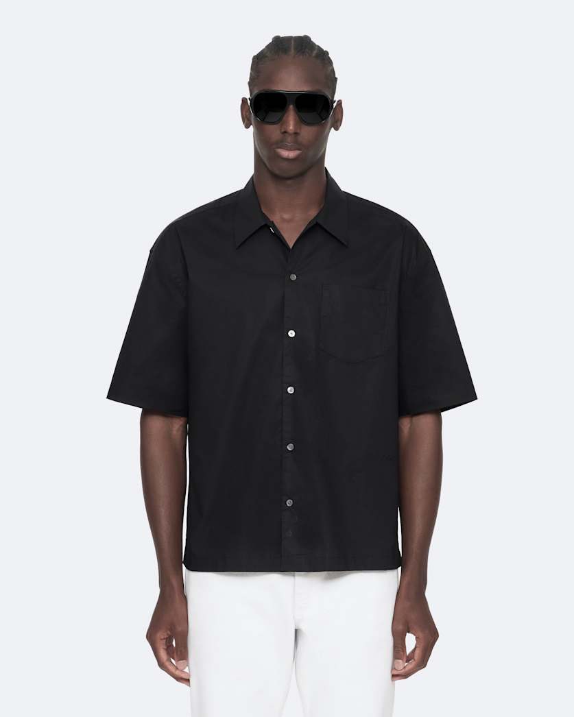 Oversized cotton poplin shirt
