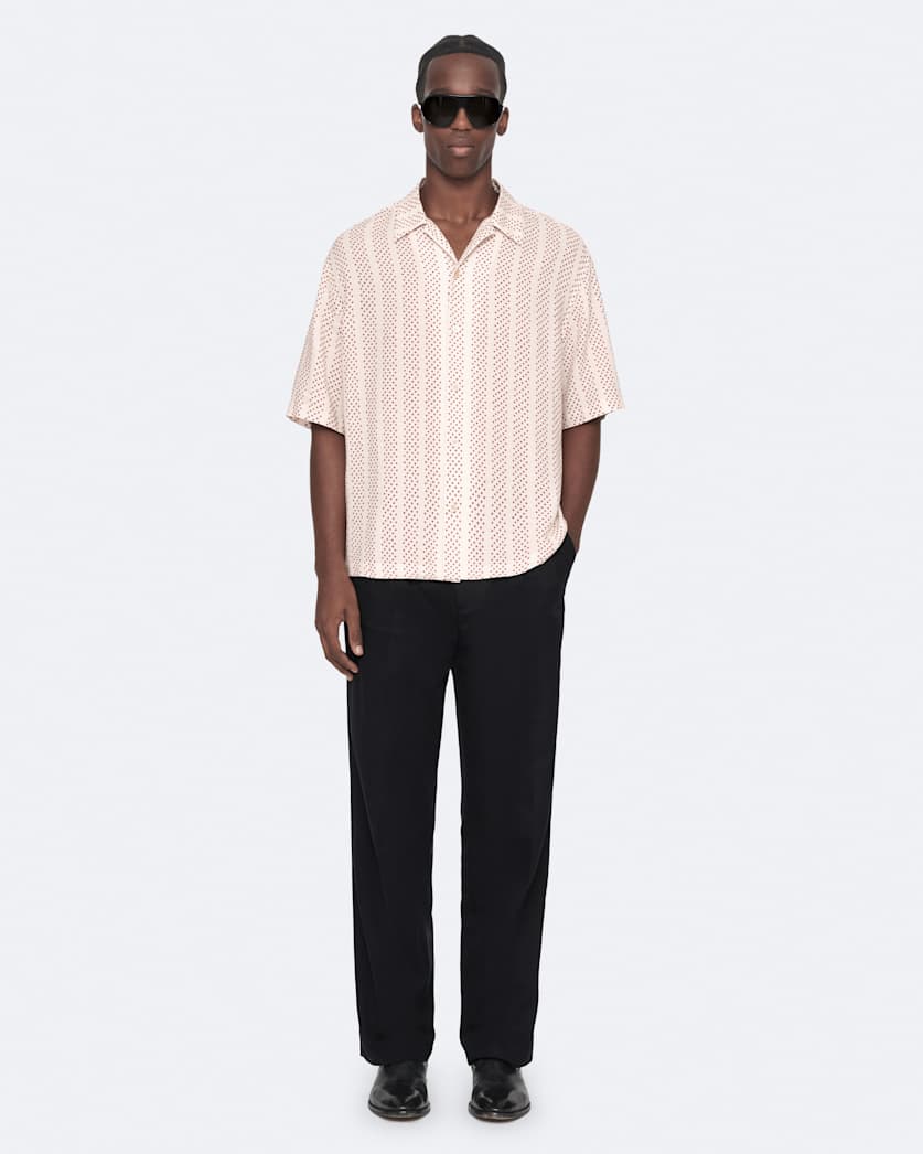 Polka-dot short sleeve shirt