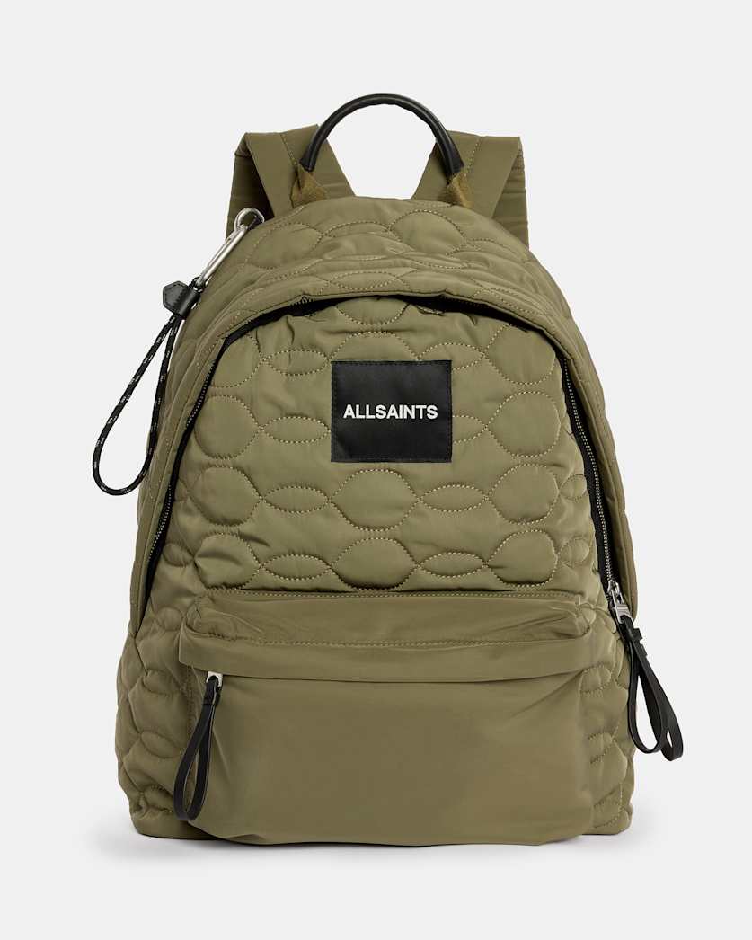 Carabiner Embossed Logo Quilted Backpack