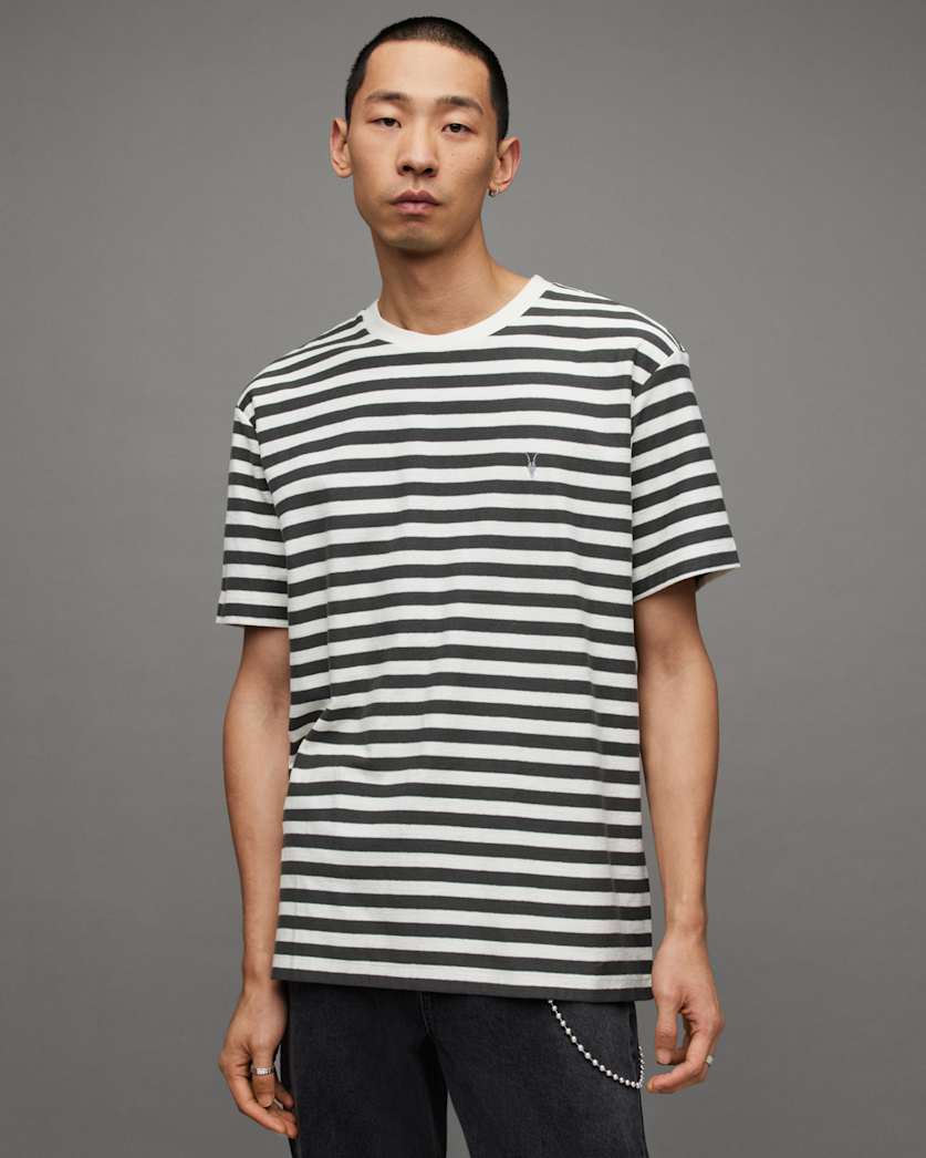 Barrett Striped Ramskull Crew T-Shirt
