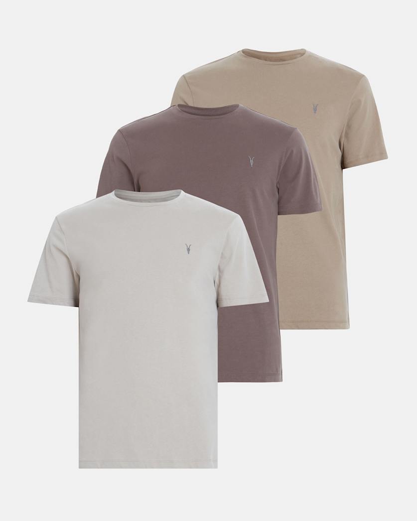 Brace Brushed Cotton Crew T-Shirt 3 Pack