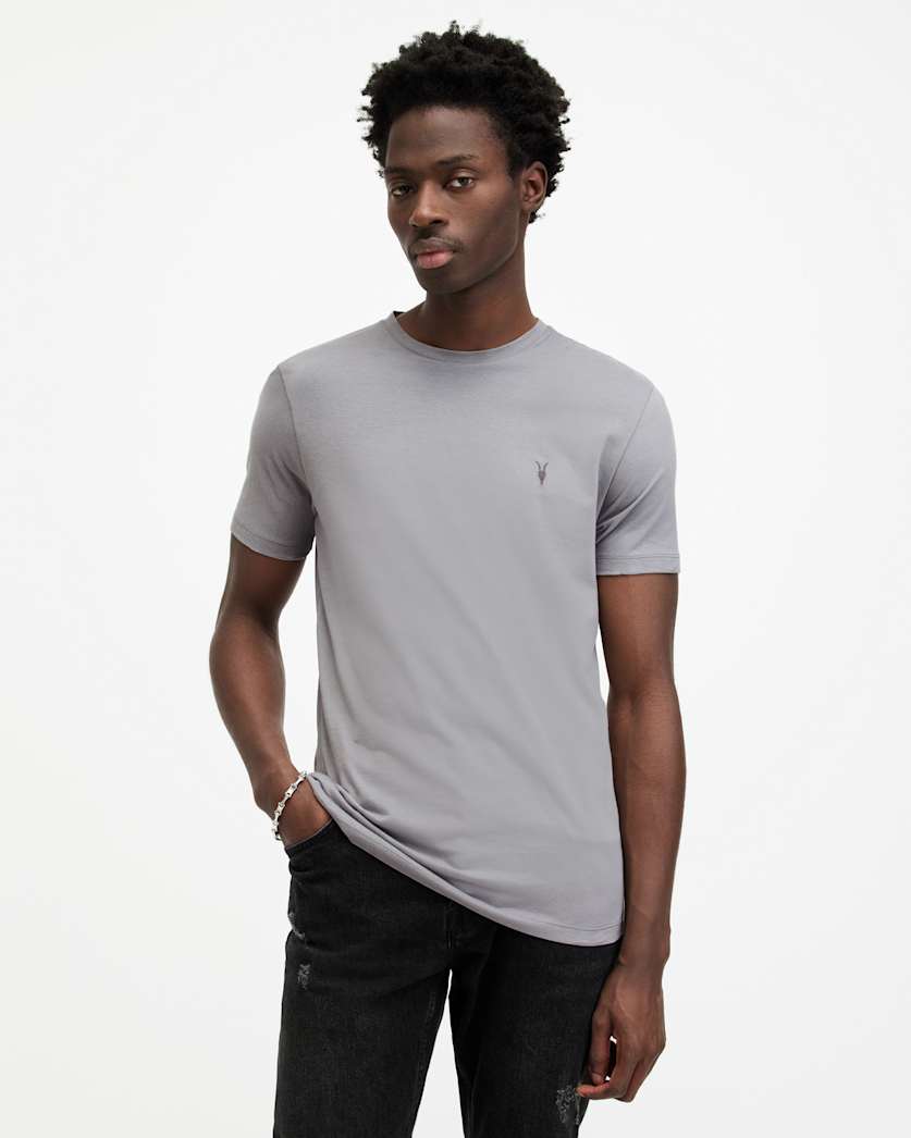 Brace Brushed Cotton Crew Neck T-Shirt