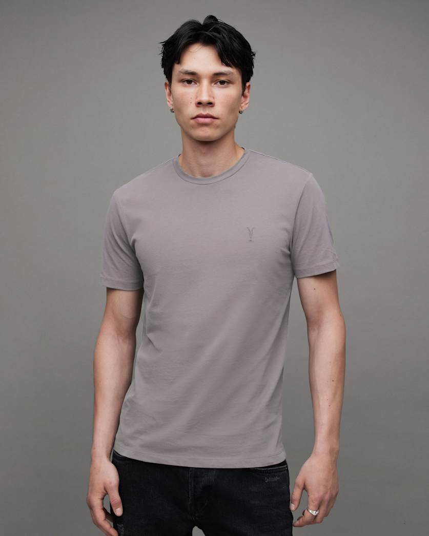Brace Brushed Cotton Crew Neck T-Shirt