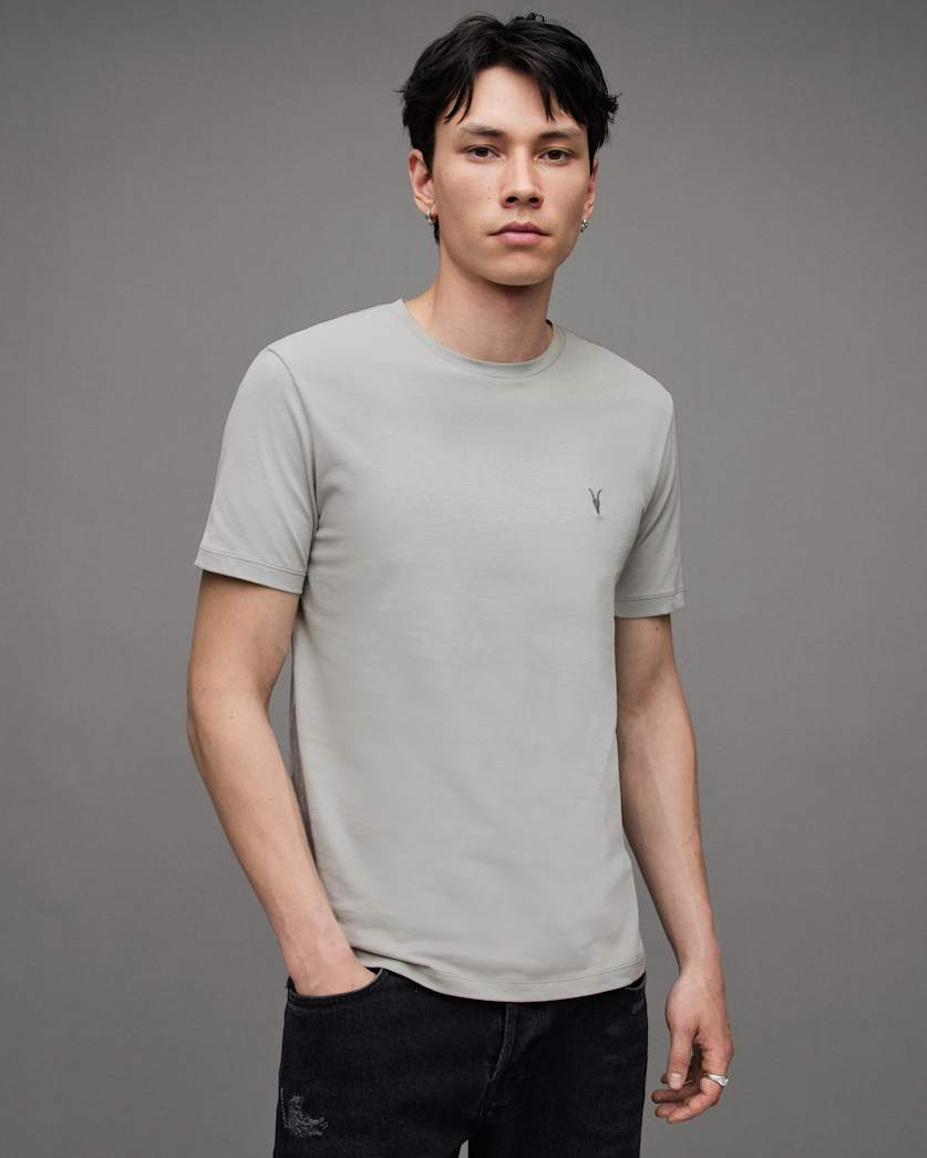 Brace Brushed Cotton Crew Neck T-Shirt