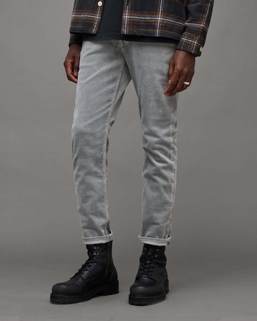 Dean Slim Fit Cropped Corduroy Jeans