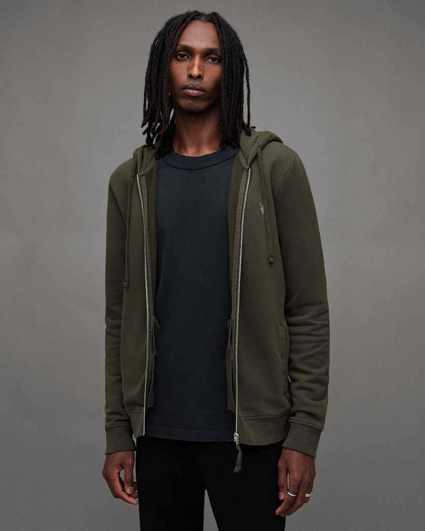 Raven Zip Up Ramskull Hoodie