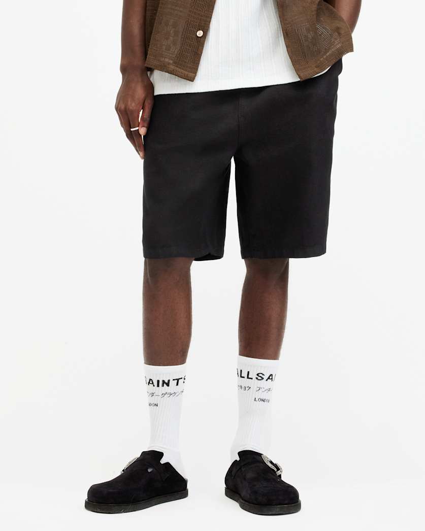 Hanbury Linen Blend Straight Fit Shorts