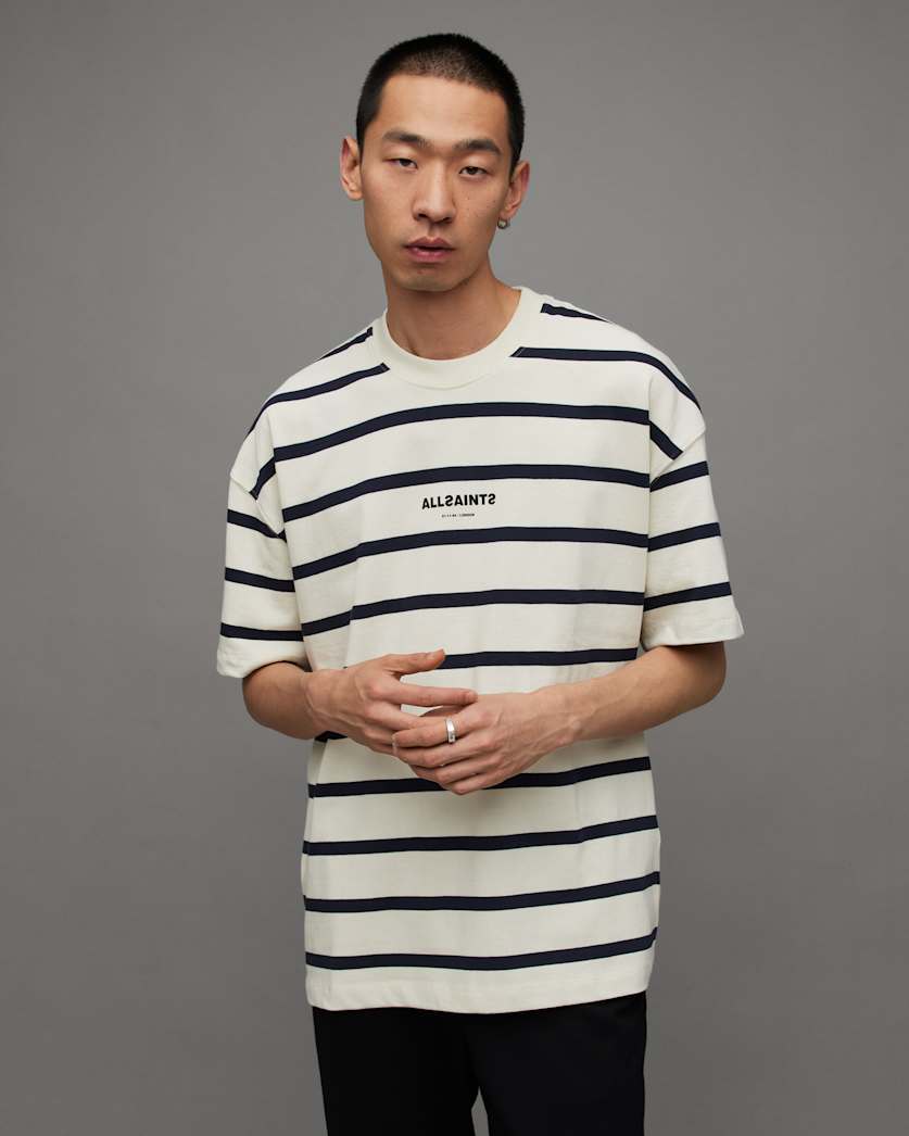 Subverse Striped Oversized Crew T-Shirt