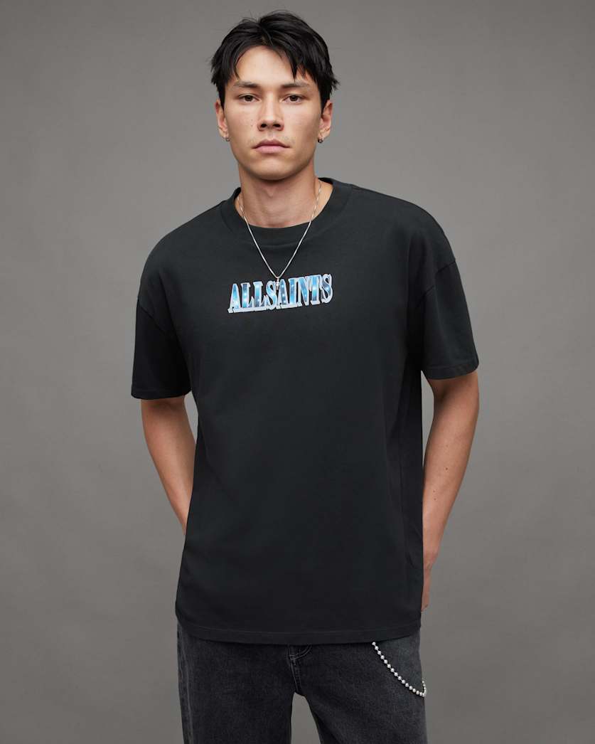 Quasar Graphic Print Oversized Fit T-Shirt