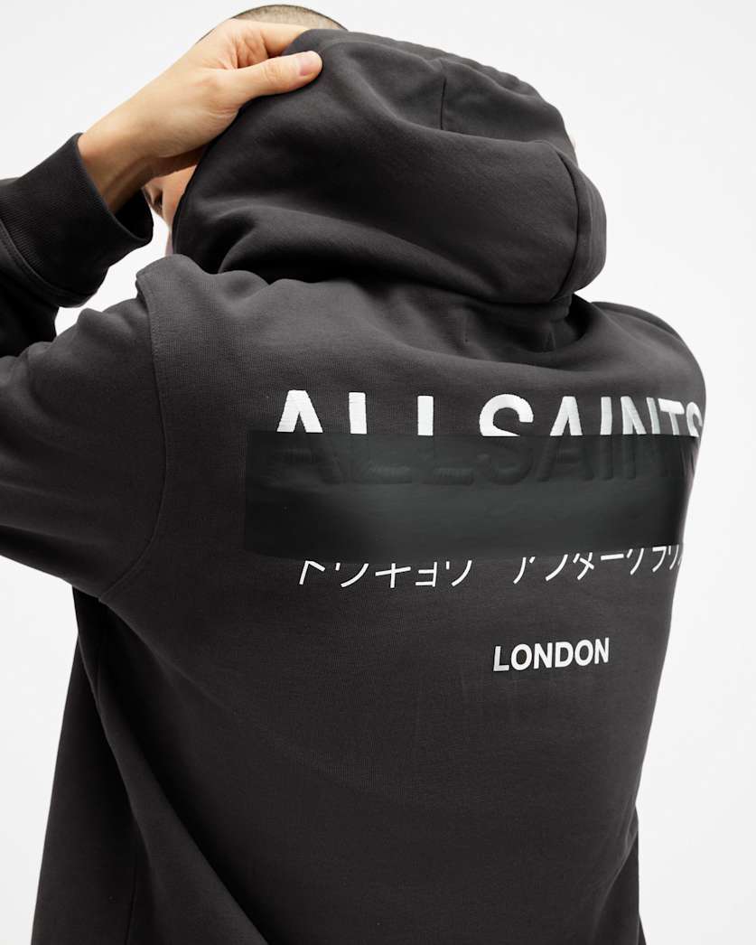 Redact Embroidered Logo Relaxed Hoodie