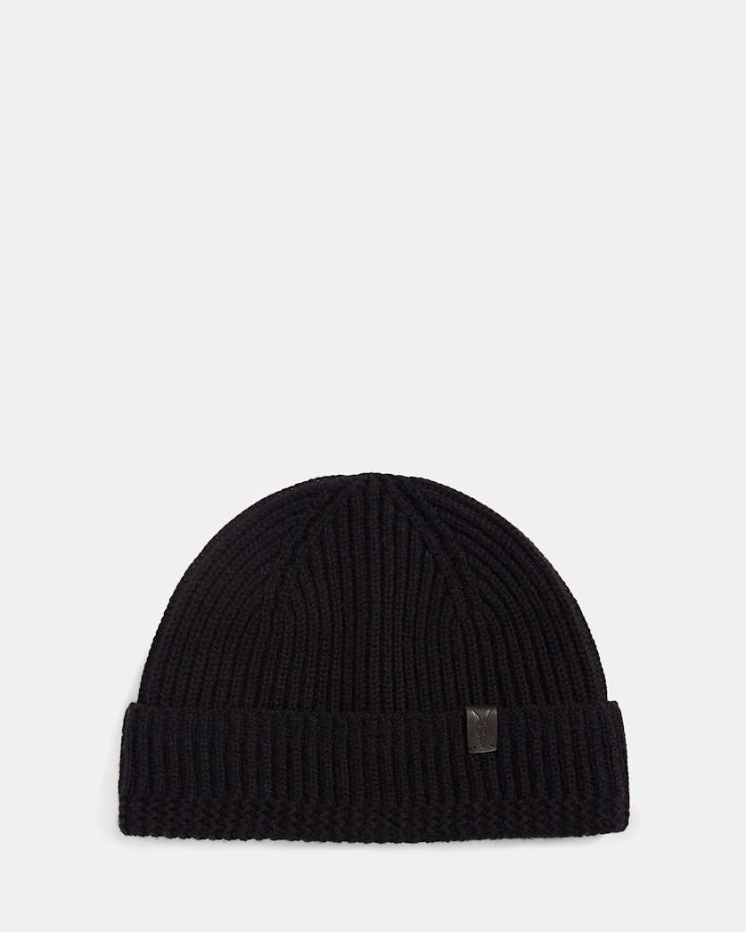 Merino Wool Ribbed Beanie