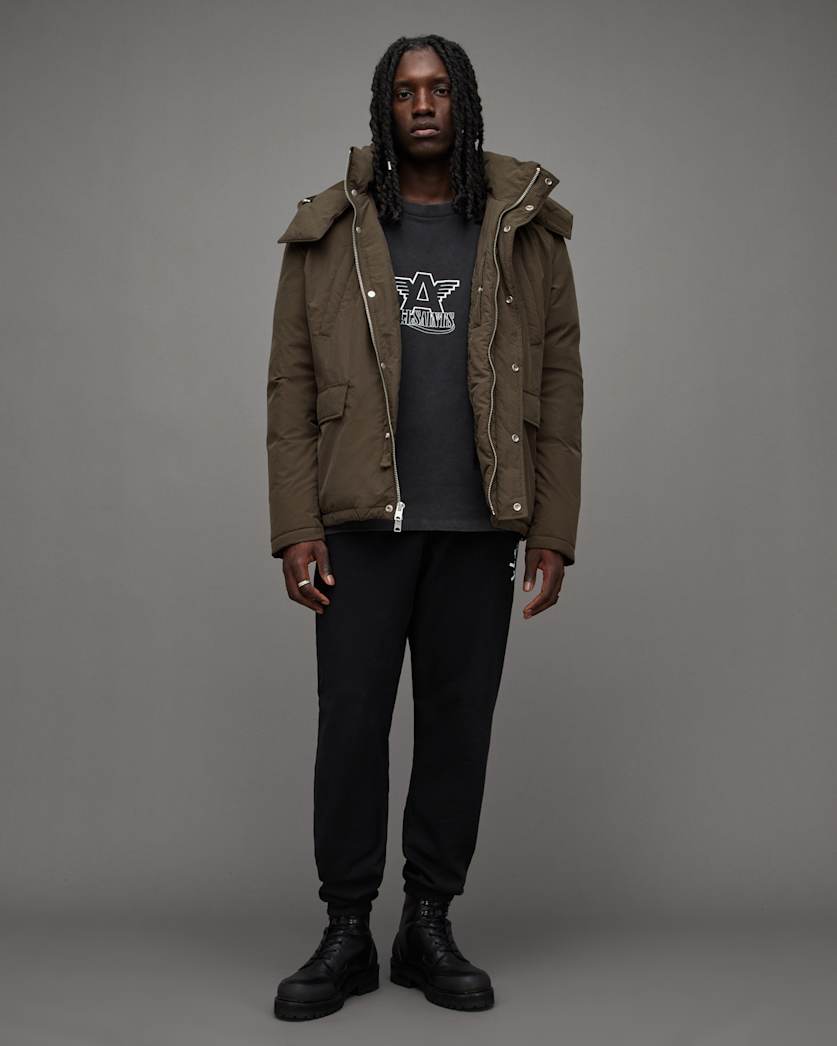 Chalk Hooded Relaxed Fit Jacket