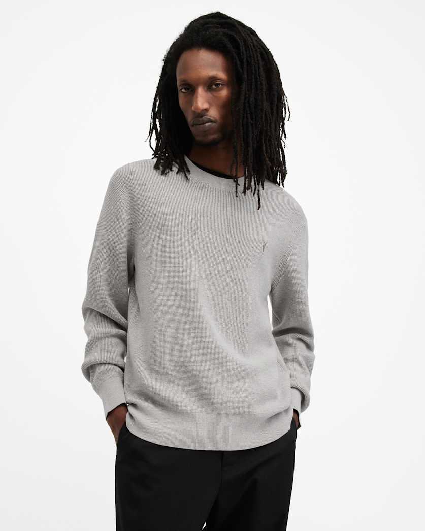 Aspen Waffle Texture Crew Neck Sweater