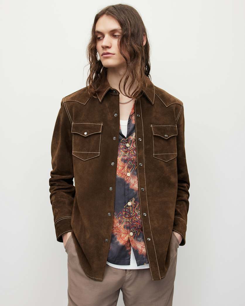 Cruise Suede Western Vintage Wash Shirt