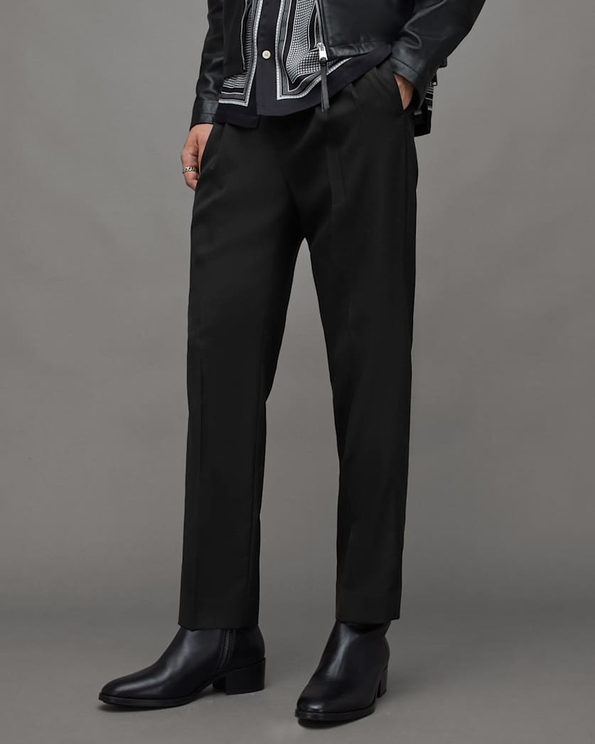 Arah Crepe Cropped Straight Fit Trousers