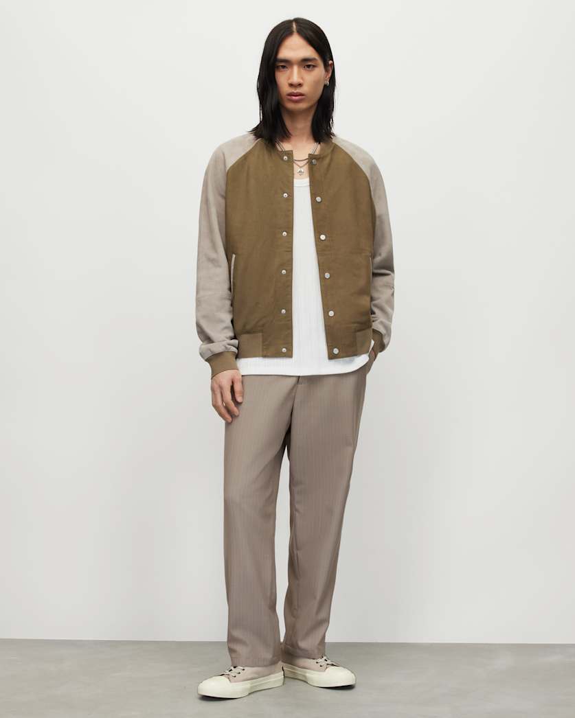 Anaco Straight Leg Pinstripe Trousers