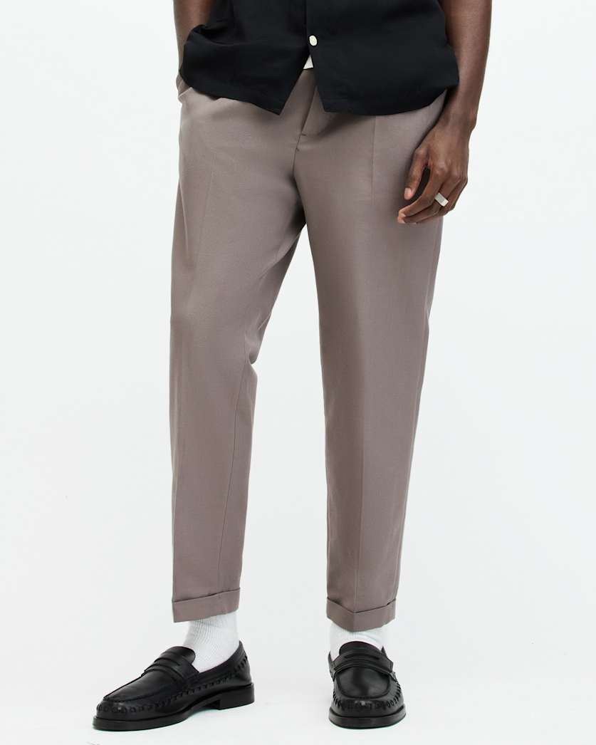 Tallis Slim Fit Cropped Trousers