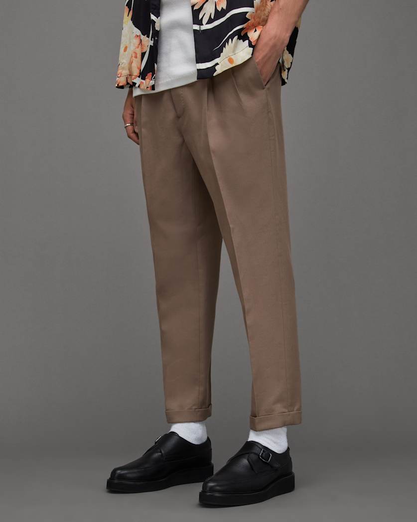Tallis Slim Fit Cropped Trousers