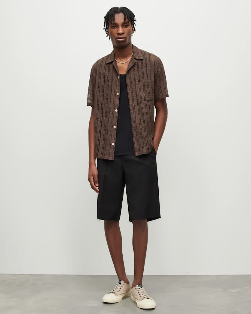 Lago Straight Raw Hem Shorts