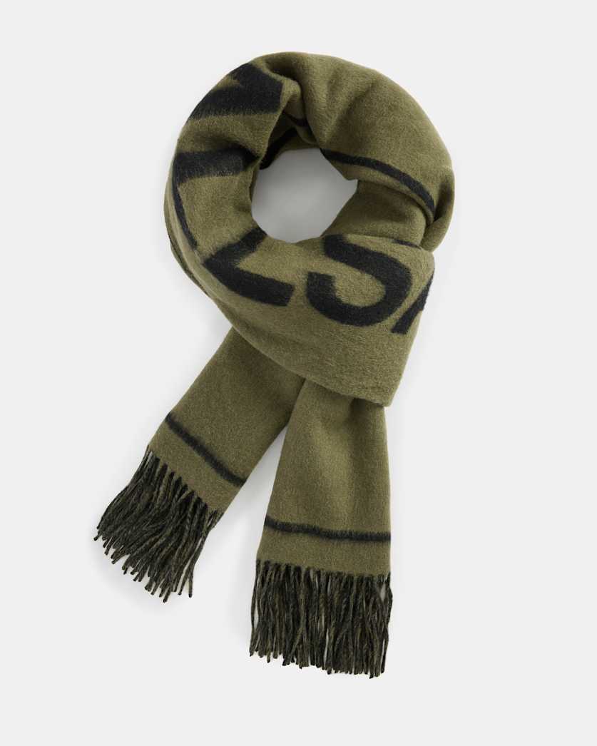 Underground Needle Punch Logo Wool Scarf