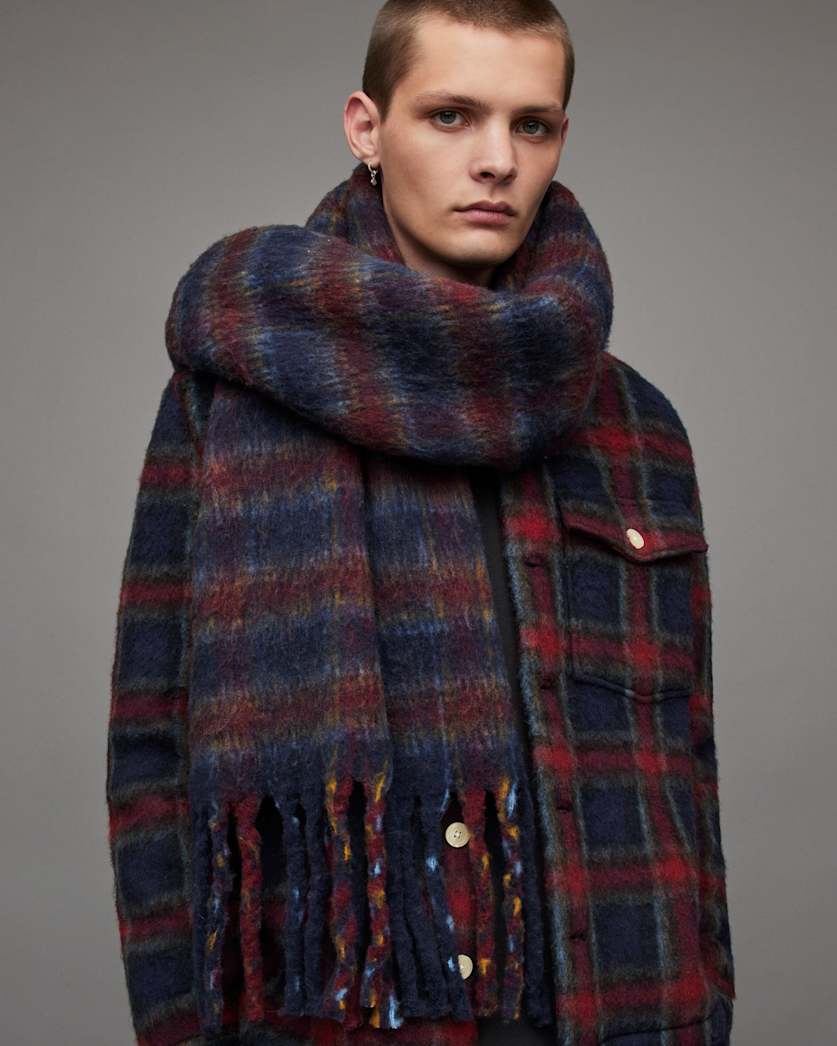 Emerson Brushed Checked Scarf