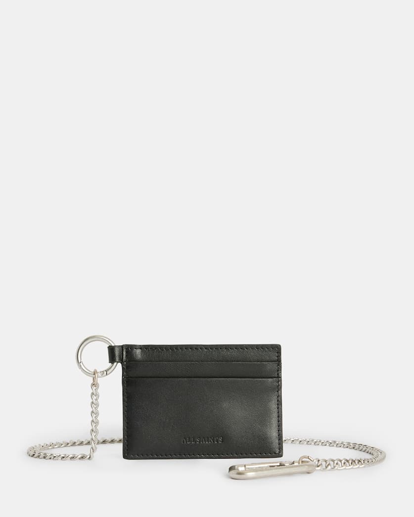 Makoto Chain Leather Cardholder Wallet