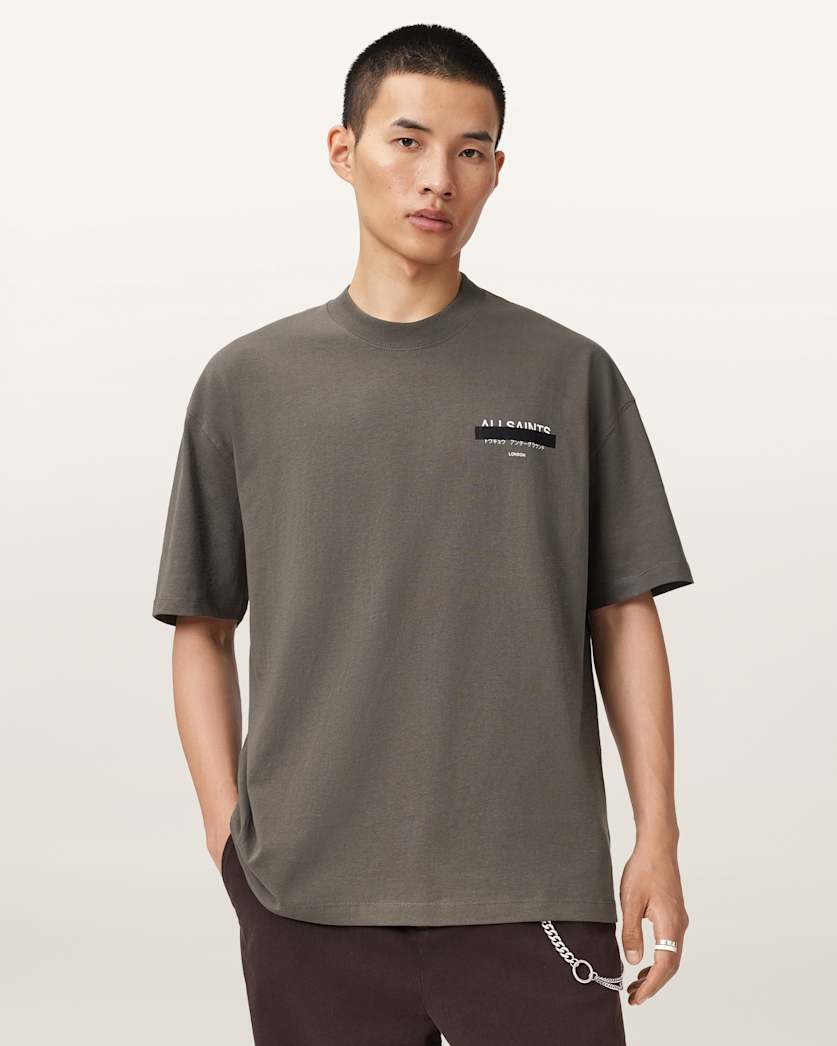 Redact Oversized Embroidered Logo T-Shirt