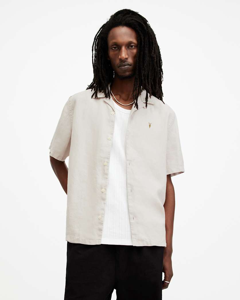 Audley Hemp Relaxed Fit Ramskull Shirt