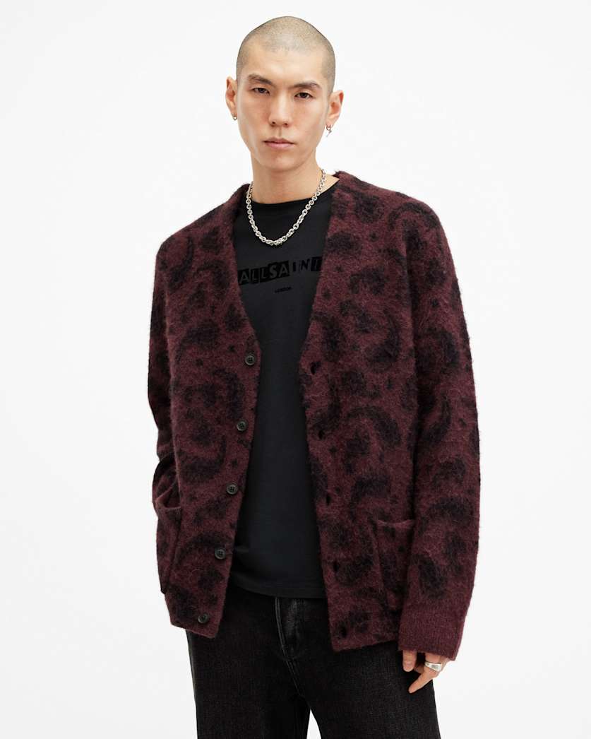 Bancat Paisley Jacquard Cardigan
