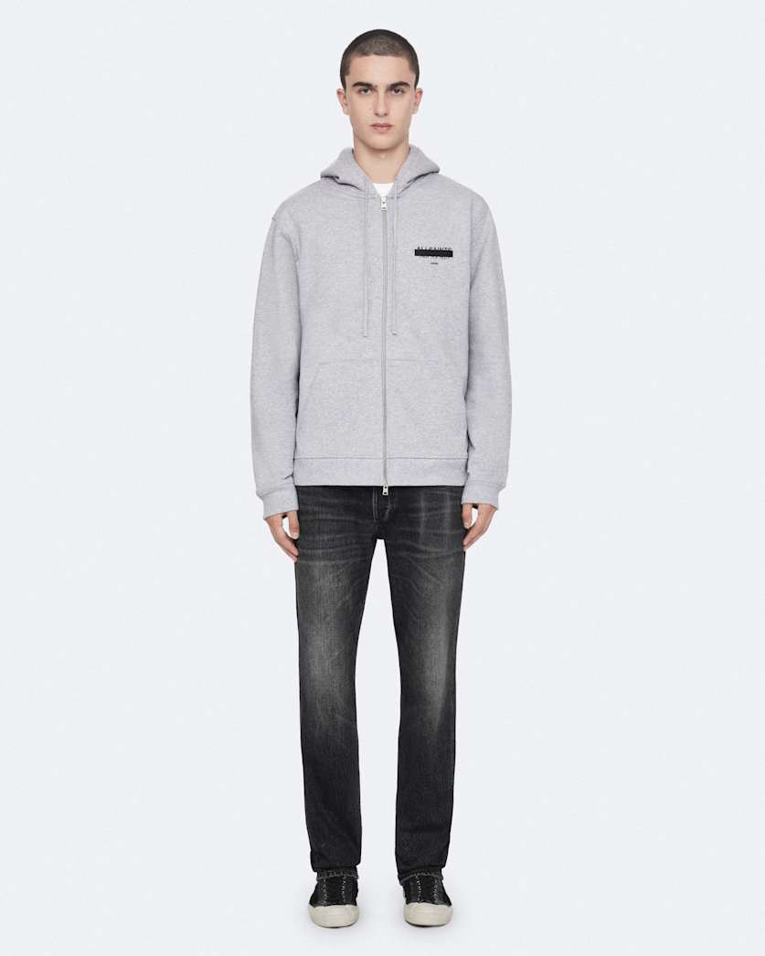 Redact Oversized Zip-Up Hoodie