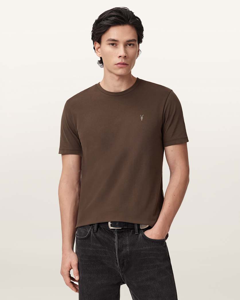 Brace Brushed Cotton Crew Neck T-Shirt