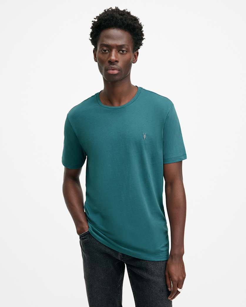 Brace Brushed Cotton Crew Neck T-Shirt